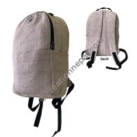 Plain hemp backpack