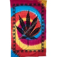 Spiral cannabis tapestry