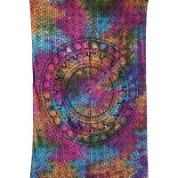Elephant mandala colorful tapestry