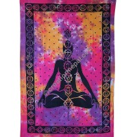 7-chakra meditation tapestry