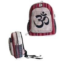 Om Mantra hemp-cotton backpack