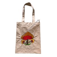 Big mushroom embroidered bag