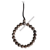 Mantra carved conch beads bracelet