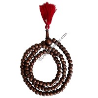 Mantra etched copper beads Japa Mala