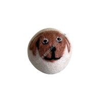 Doggy decorative felt ball