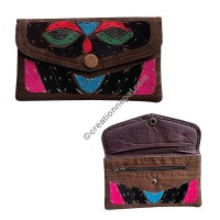 Buddha eye patch flap cover purse