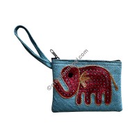 Elephant design tiny purse
