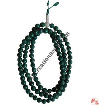 Malachite beads japa mala