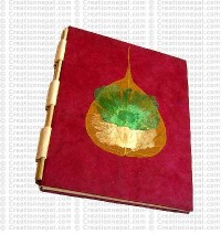 Bodhi leaf-Flower patch notebook