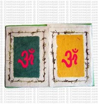 Sanskrit Om design cards