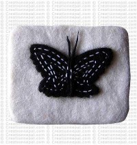Butterfly felt coin purse 2