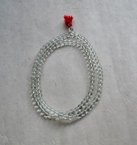 Clear glass beads Mala