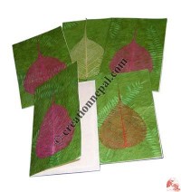 Plain Bodhi leaf patch cards 1 (packet of 5)