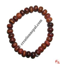 Plain brown bone beads wristband