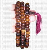 Plain brown beads Mala