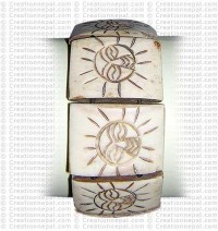 Sun carved bracelet