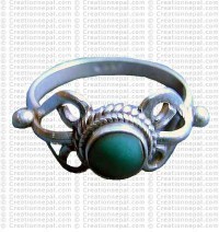 Turquoise stone finger ring 11