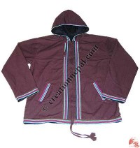 Shama plain hooded jacket1