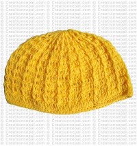 Crochet plain woolen cap5