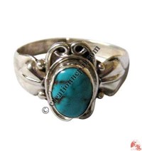 Butterfly silver finger ring