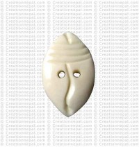 Counch carved bone button (packet of 10)