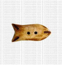 Fish shape bone button3 (packet of 10)