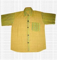 Patch-pocket cotton shirt