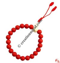 Coral 8 mm 21 beads wristband