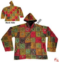 Shyama stone wash colorful print jacket