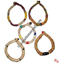 Beads decoration hemp wrapping bracelet