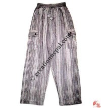 Cotton stripes trouser