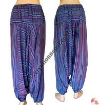 Cotton stripes loose trouser3