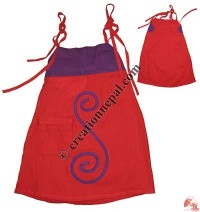 Spiral design khaddar kids dress