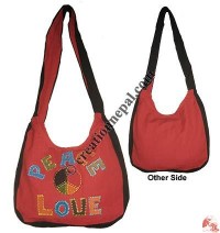 Peace-love cotton kid's bag