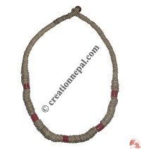 Coral hemp necklace