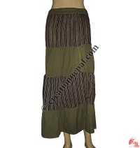 Patchwork khaddar long skirt1