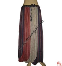 Patchwork khaddar long skirt