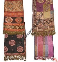 Silky soft colorful shawl