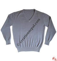 Gents V-neck Pashmina sweater2