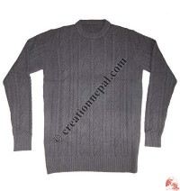 Gents round-neck Pashmina sweater3