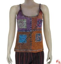 Four signs patch-work tank top