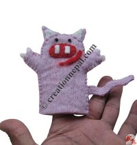 Cat design finger puppet