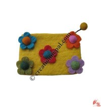 Five-flower felt coin purse2