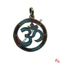 Round Sanskrit OM pendant