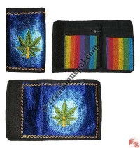 Embroidered large size gheri wallet