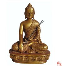 Gold color resin Buddha statue2