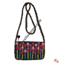 Balls on lines small size long strap bag