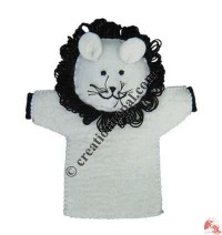 White Lion design hand puppet