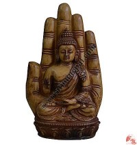Blessed Buddha resin statue