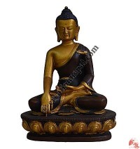 Copper-gold painted Buddha